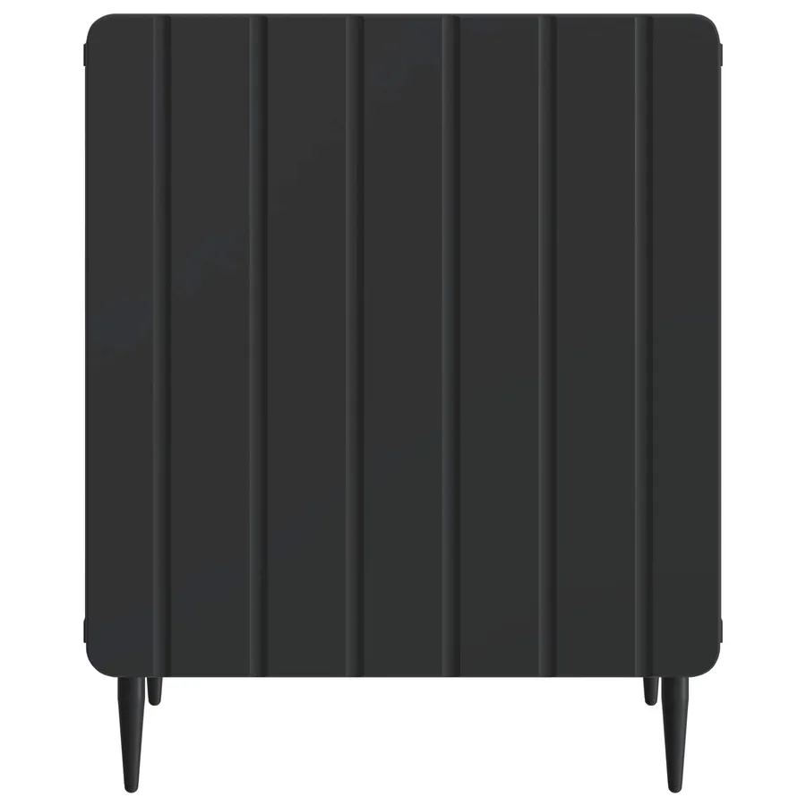 Cabinet de chevet Noir 43 x 34,5 x 52 cm Bois d'ingénierie - 5