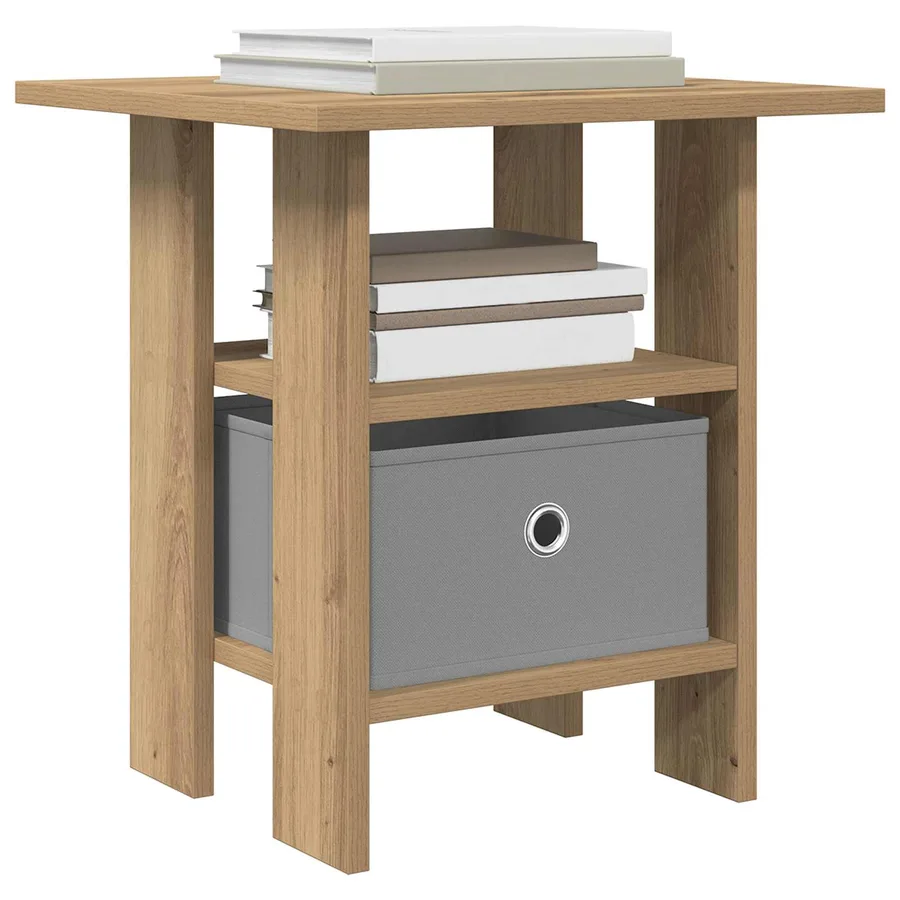 Table de chevet Chêne artisanal 41 x 40 x 45 cm - 3