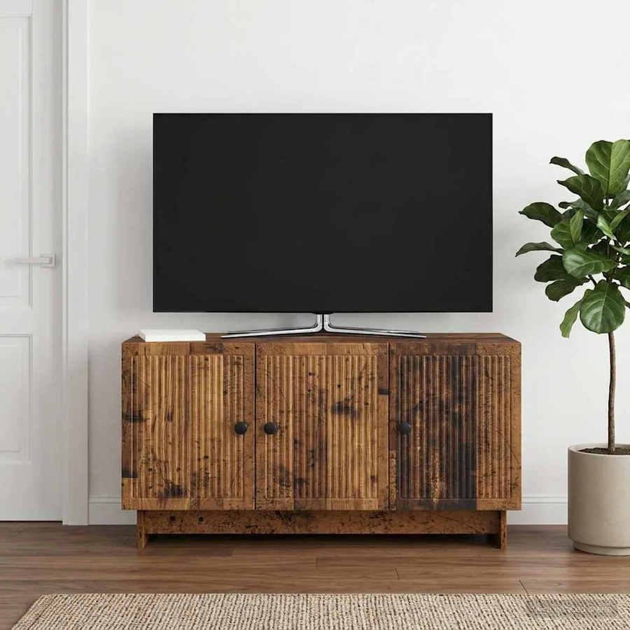 Meuble TV Bois ancien 99 x 34,5 x 50 cm Bois d'ingénierie - 4