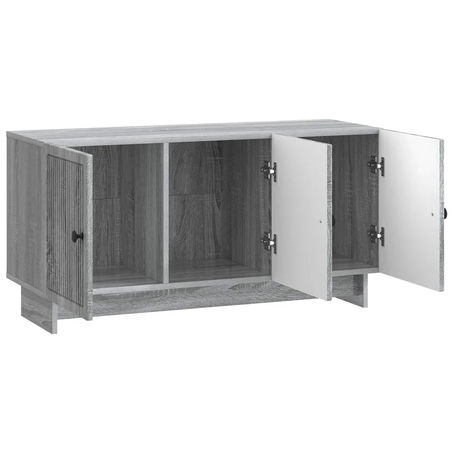 Meuble TV Sonoma gris 99 x 34,5 x 50 cm Bois d'ingénierie - 5