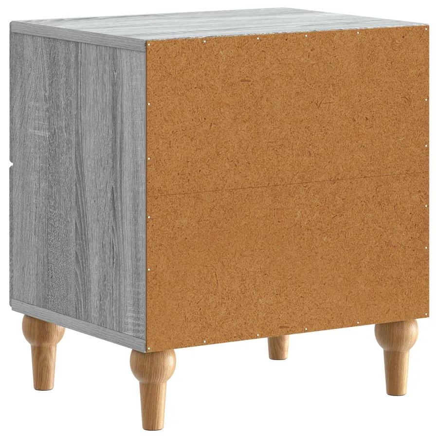 Cabinet de chevet 2 pcs Sonoma gris 43 x 34,5 x 48 cm - 9