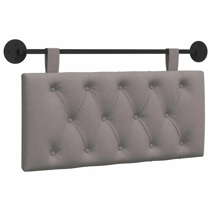 Tête de lit suspendue Taupe Tissu - 2