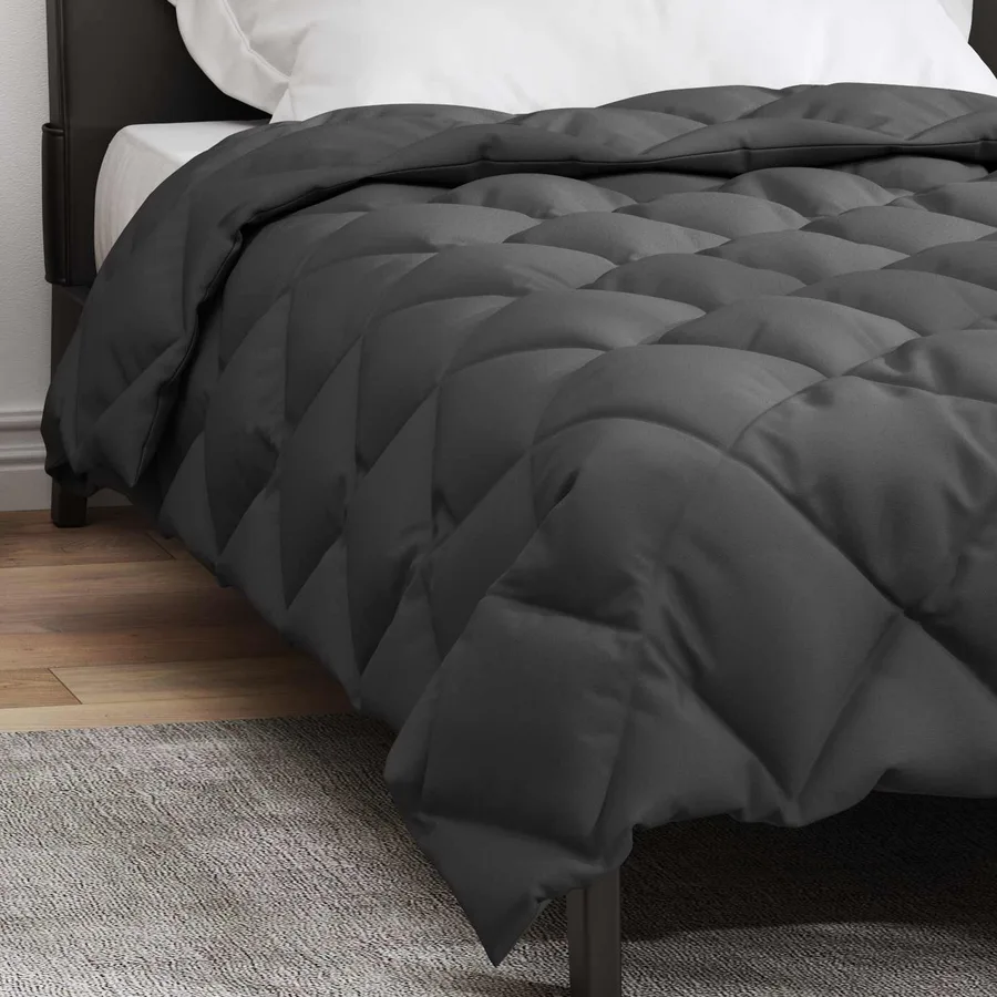 Duvet d'hiver Anthracite 135 x 220 cm Microfibre - 4