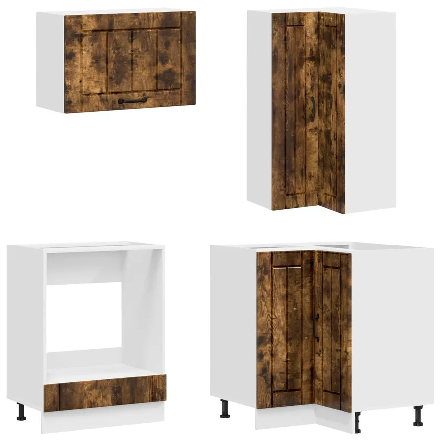 Unité de cuisine LUCCA 8 pcs Chêne fumé Bois d'ingénierie - 4