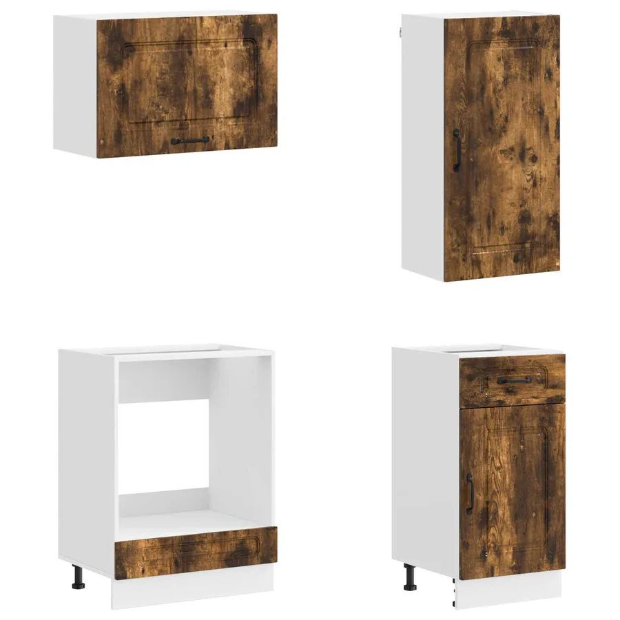 Unité de cuisine KALMAR 8 pcs Chêne fumé Bois d'ingénierie - 4