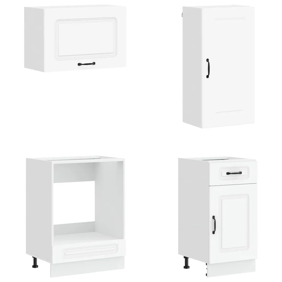 Unité de cuisine KALMAR 8 pcs Blanc Bois d'ingénierie - 4