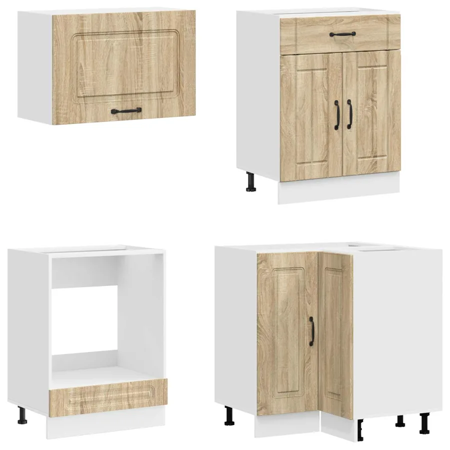 Unité de cuisine KALMAR 8 pcs Chêne Sonoma Bois d'ingénierie - 4