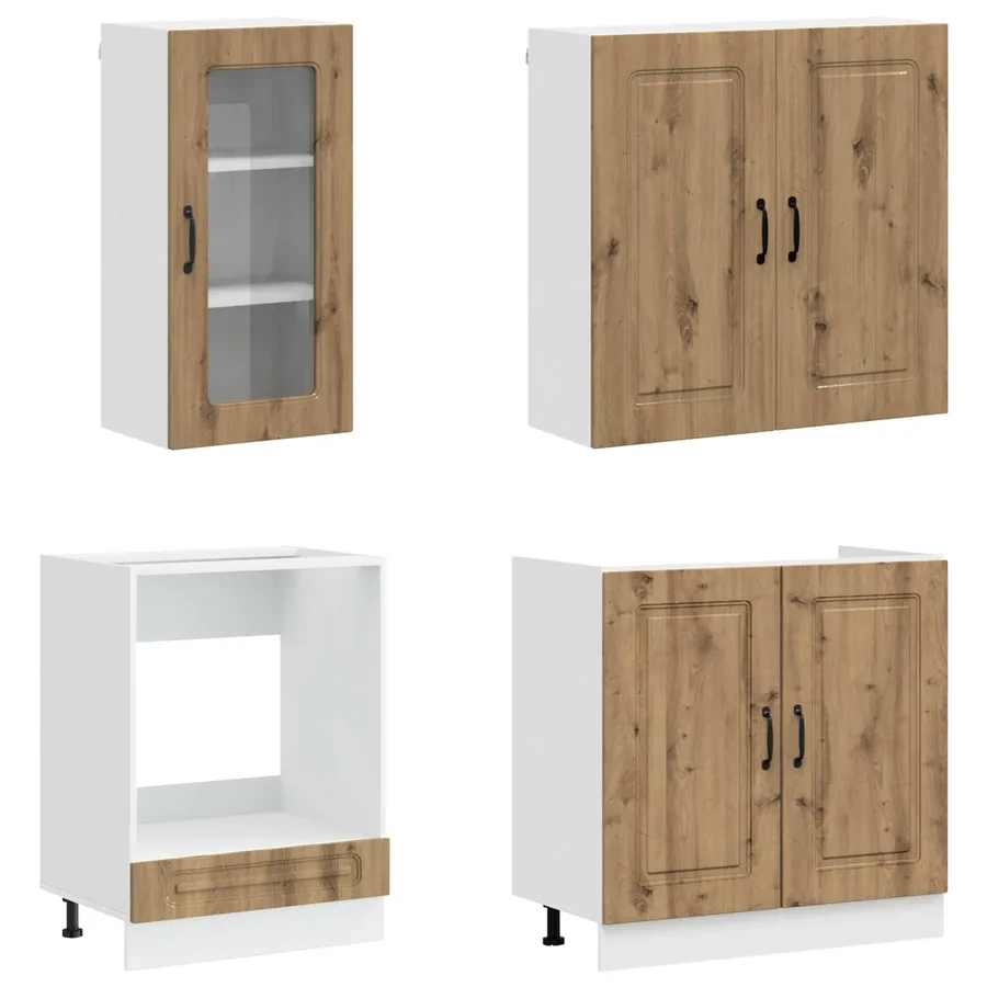Unité de cuisine KALMAR 8 pcs Chêne artisanal Bois d'ingénierie - 3