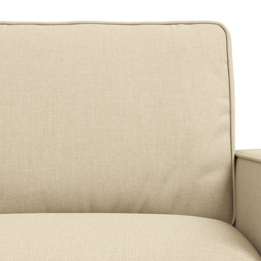 Ensemble de Canapés 2 pcs Crème 182 x 80 x 82 cm tissu - 6