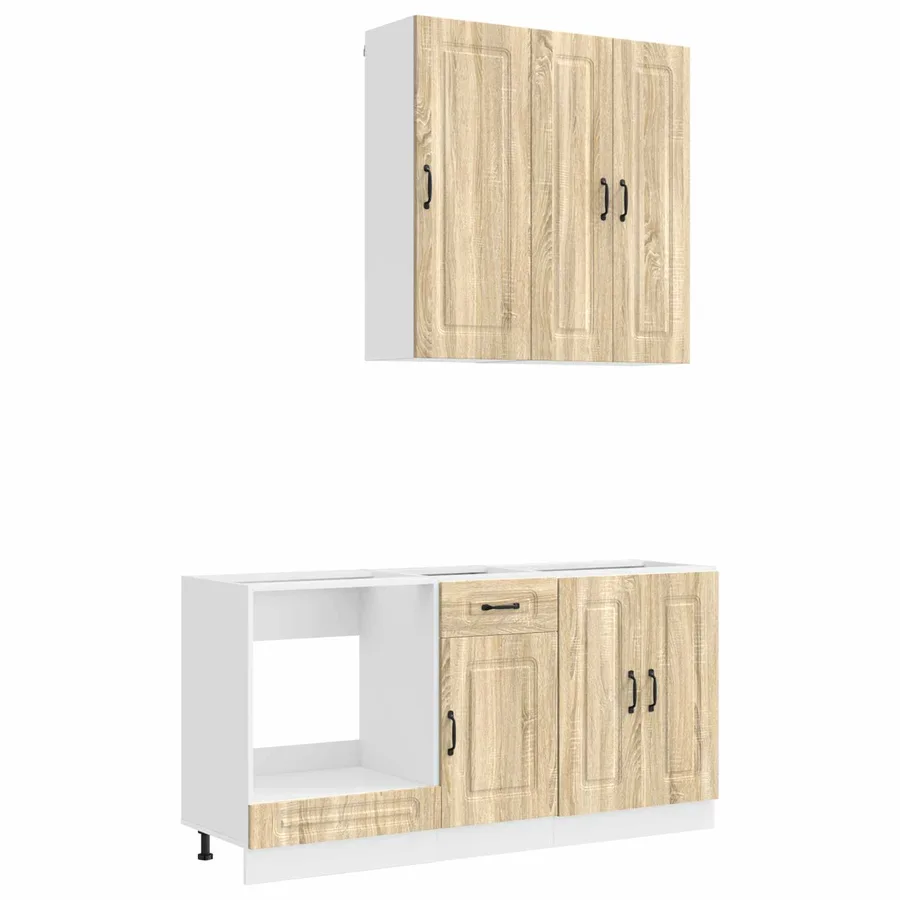 Unité de cuisine KALMAR 5 pcs Chêne Sonoma Bois d'ingénierie - 2