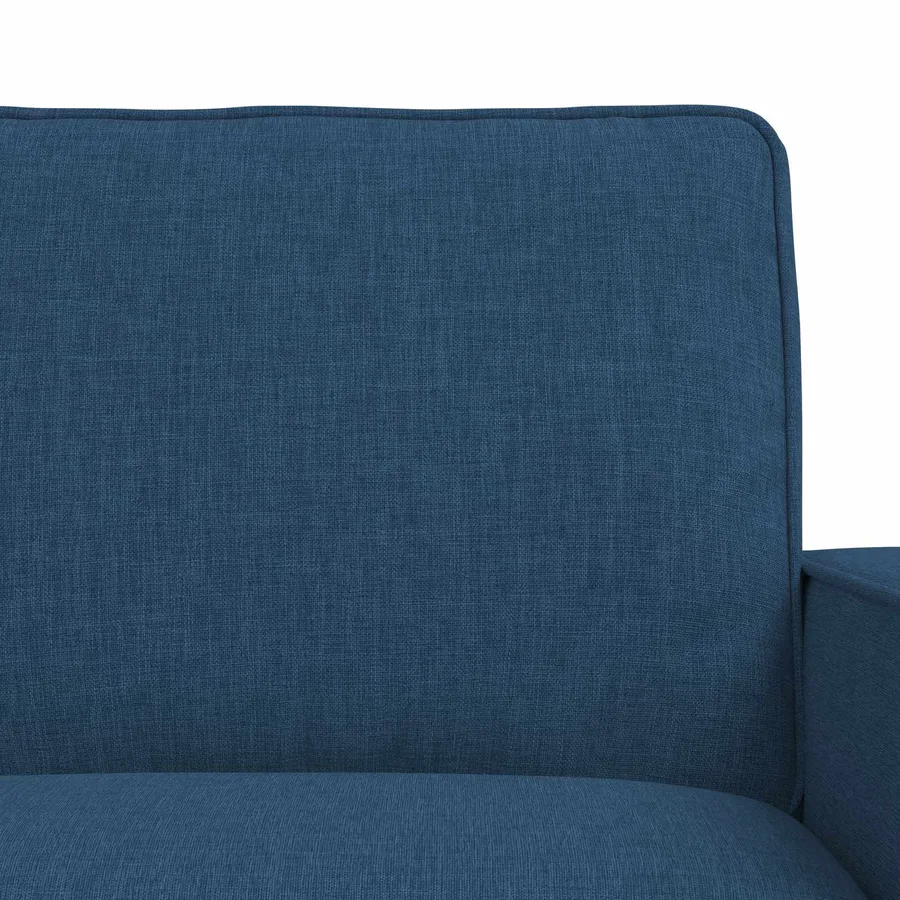Ensemble de Canapés 2 pcs Bleu 222 x 80 x 82 cm tissu - 6