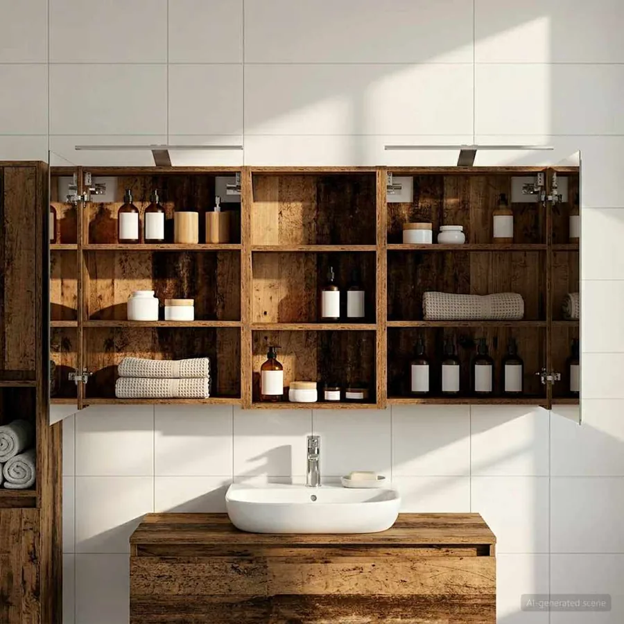 Ensemble de Meubles de Salle de Bain 3 pcs 140 x 14,5 x 70 cm