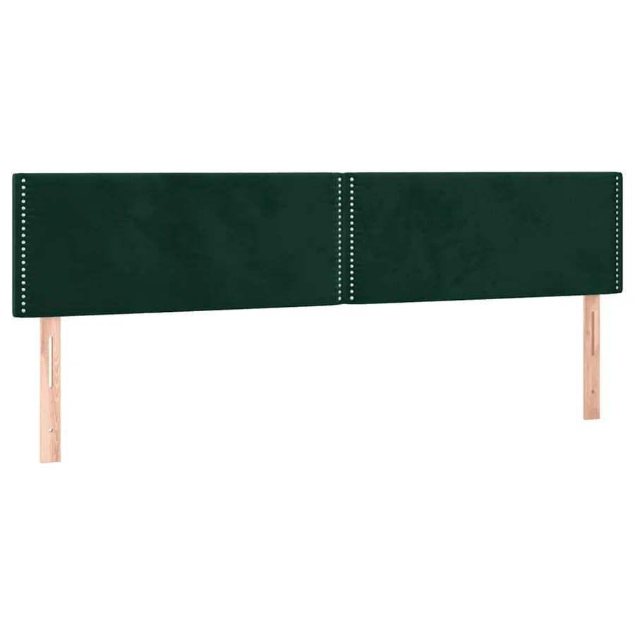 Sommier à lattes de lit et matelas Vert foncé 200x200cm Velours - 6