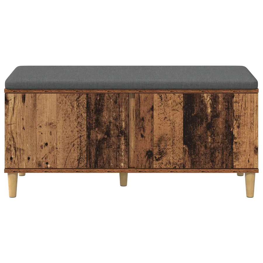 Banc d'entrée avec coussin Bois ancien 100 x 38 x 46 cm - 6