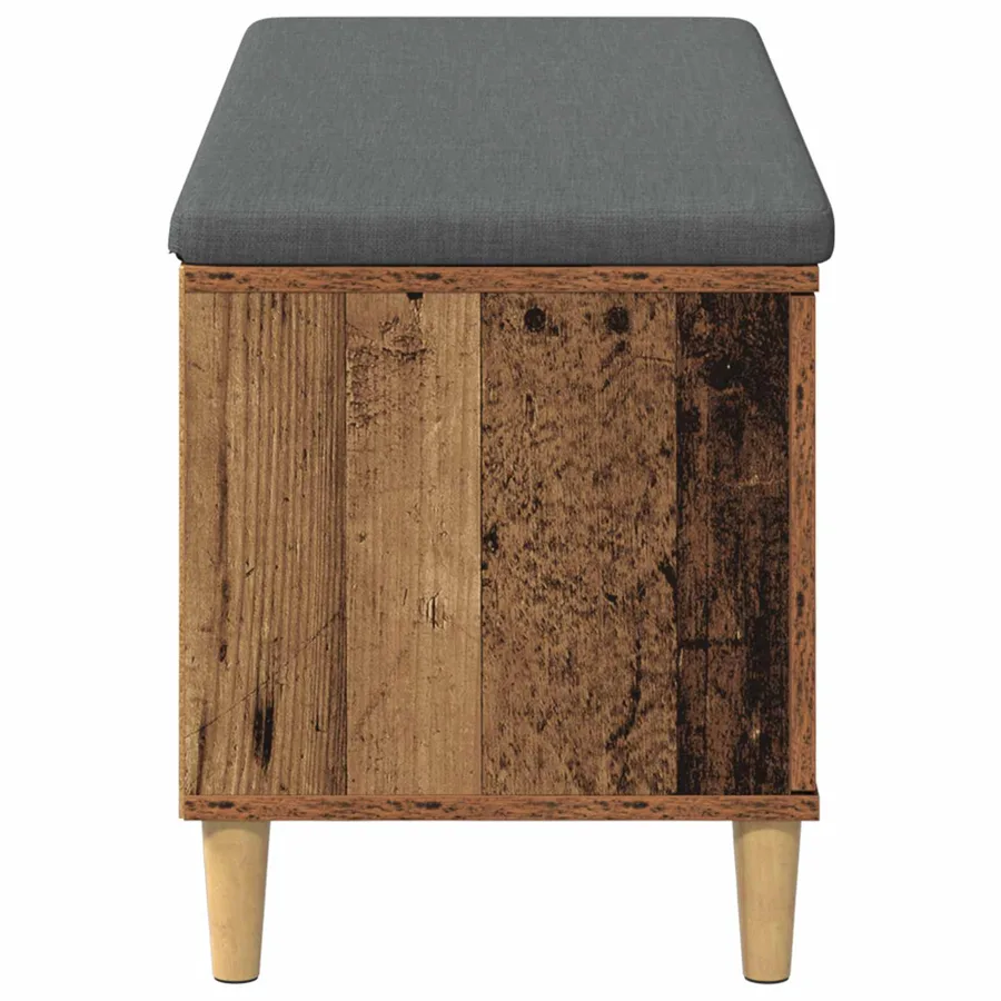 Banc d'entrée avec coussin Bois ancien 100 x 38 x 46 cm - 7