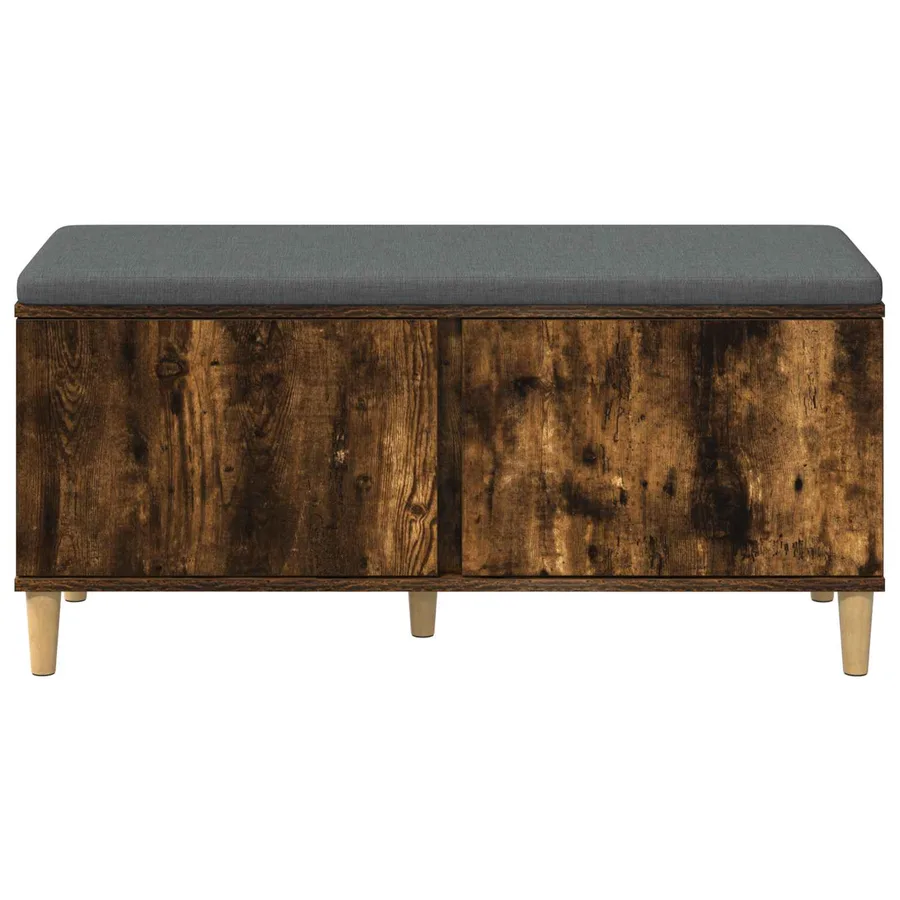 Banc d'entrée avec coussin Chêne Fumé 100 x 38 x 46 cm - 6