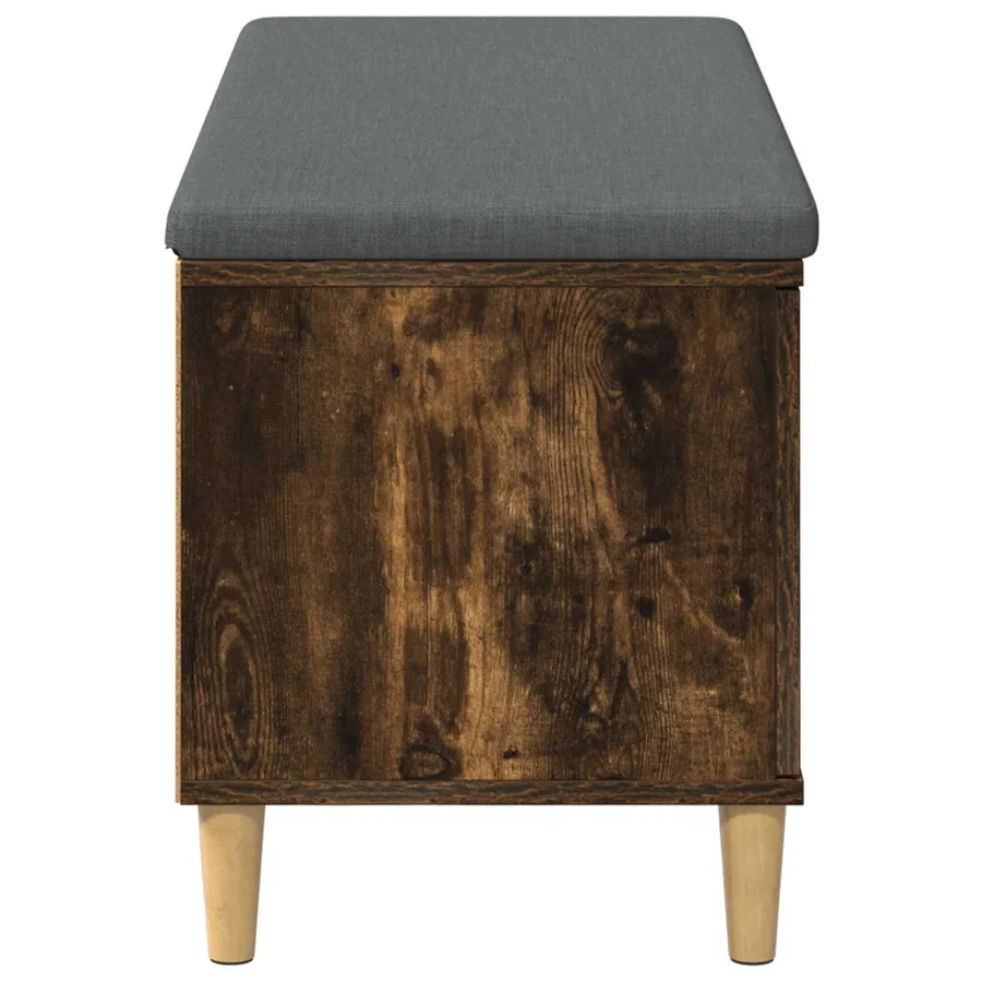 Banc d'entrée avec coussin Chêne Fumé 100 x 38 x 46 cm - 7