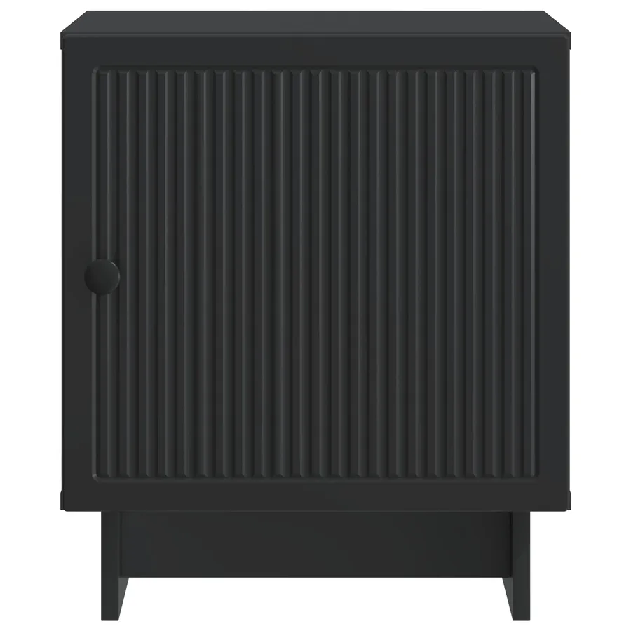 Cabinet de chevet Noir 43 x 34,5 x 50 cm Bois d'ingénierie - 5