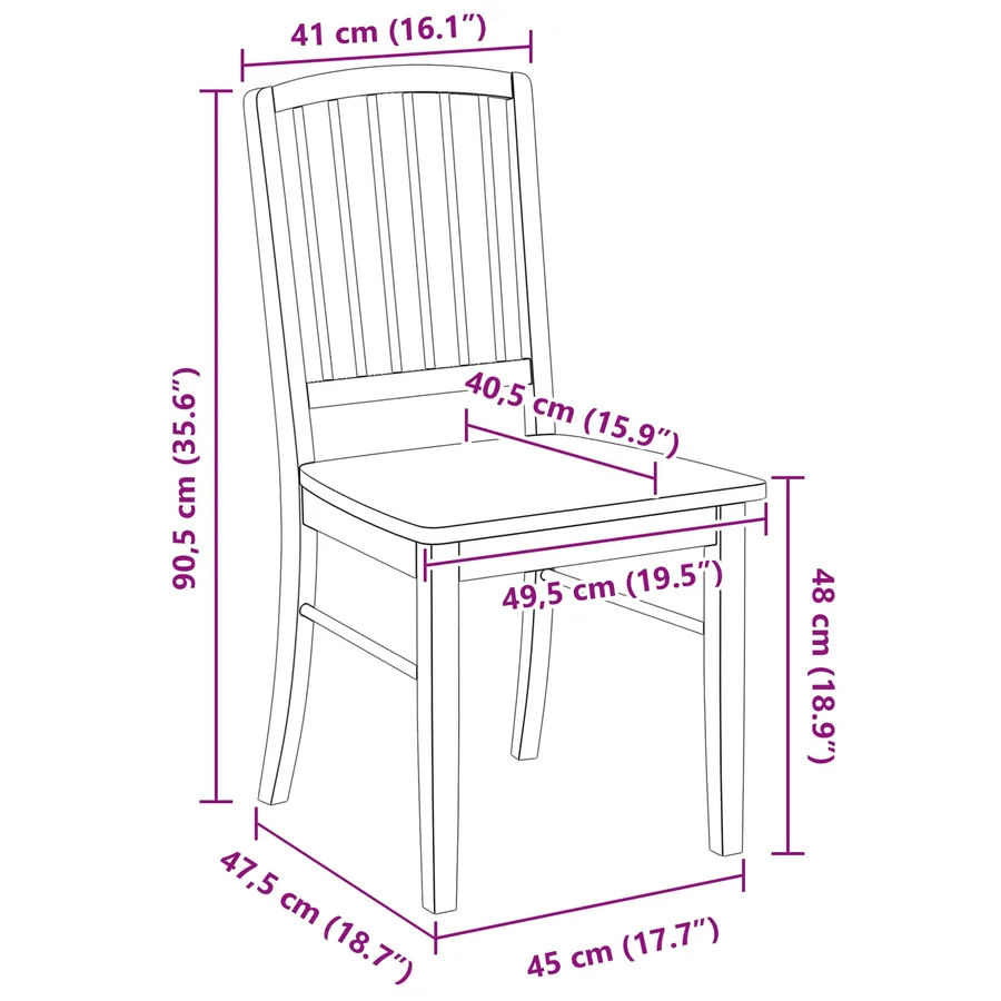 Chaises de salle à manger 2 pcs Blanc 50 x 52,5 x 91 cm - 11