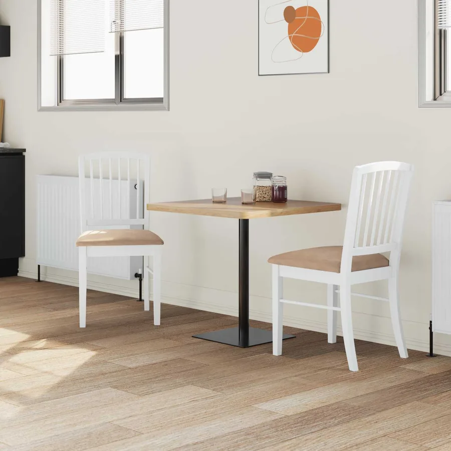 Chaises de salle à manger 2 pcs Blanc 50 x 52,5 x 91 cm - 3