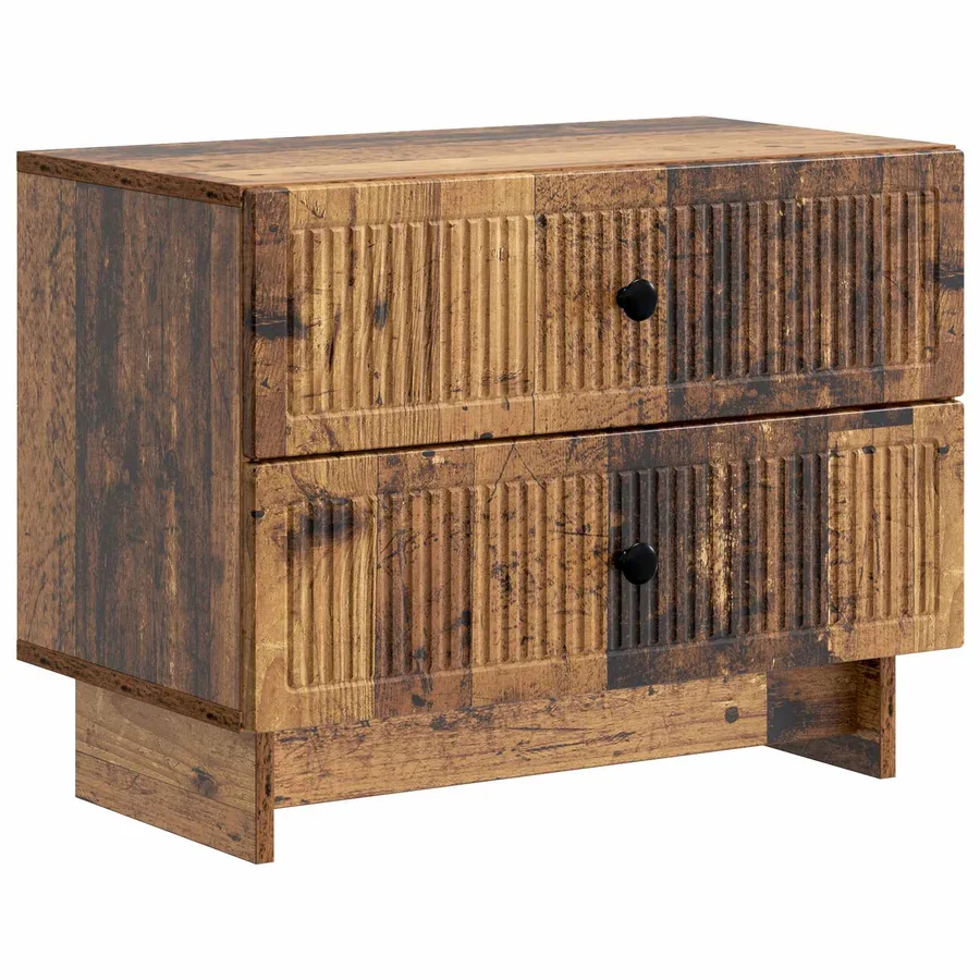 Cabinet de chevet avec tiroir Bois ancien 62 x 34,5 x 47,5 cm - 2