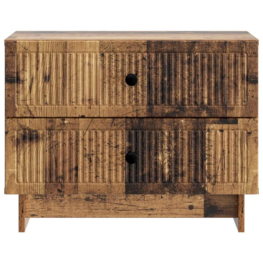 Cabinet de chevet avec tiroir Bois ancien 62 x 34,5 x 47,5 cm - 5