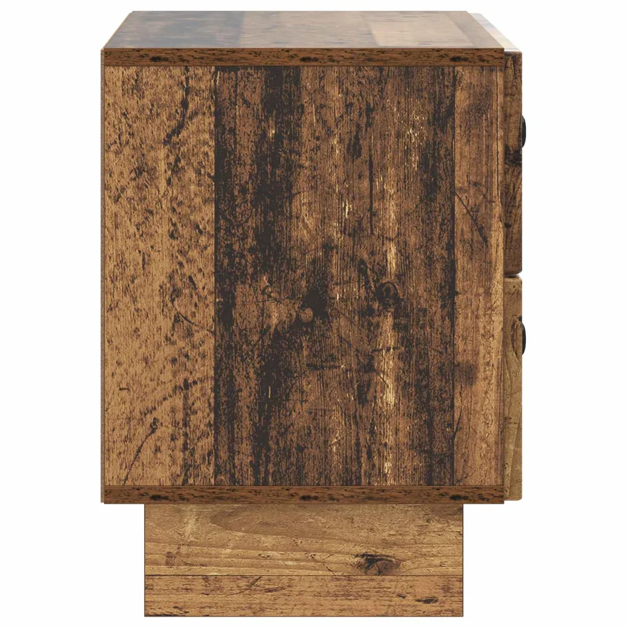 Cabinet de chevet avec tiroir Bois ancien 62 x 34,5 x 47,5 cm - 6