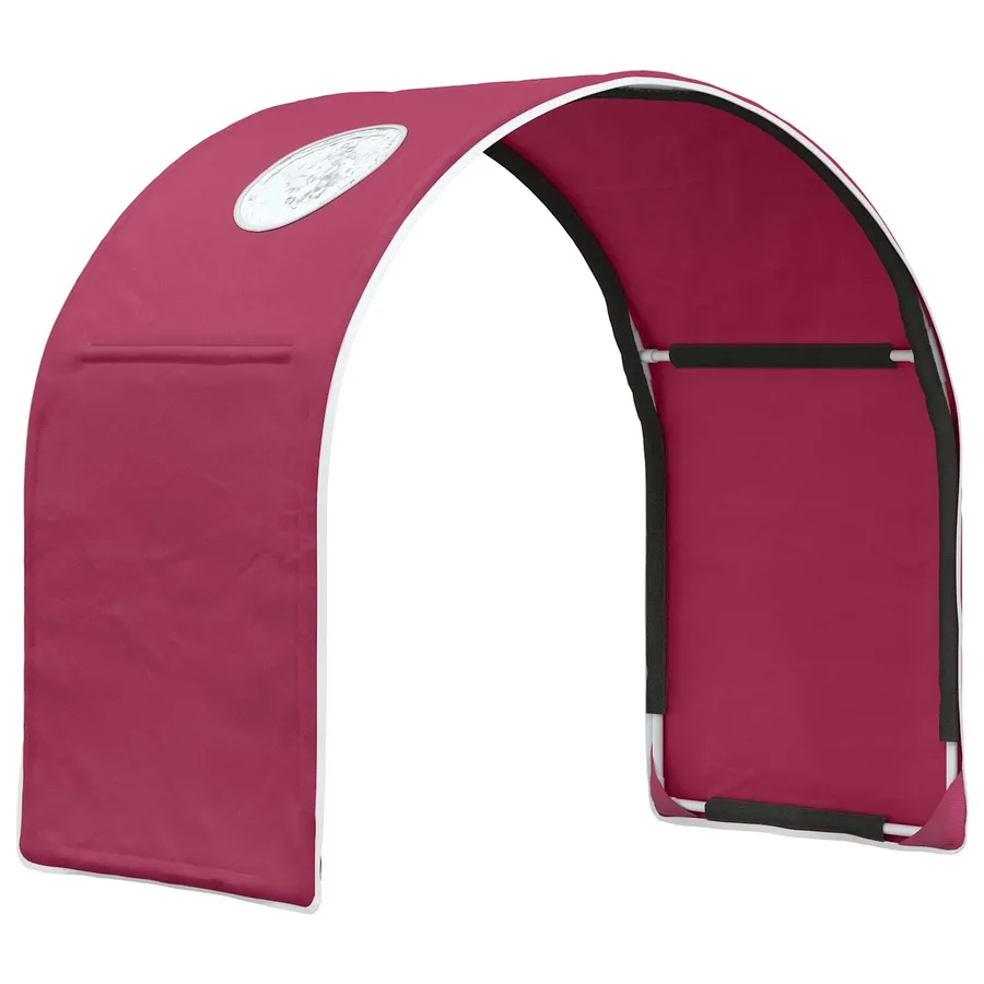 Tunnel de lit 2 pcs Rouge 211 x 52,5 x 2 cm Polyester - 4