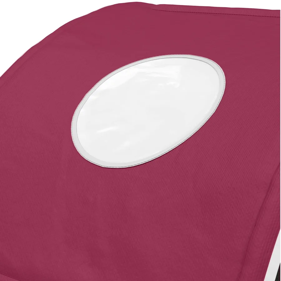Tunnel de lit 2 pcs Rouge 211 x 52,5 x 2 cm Polyester - 9