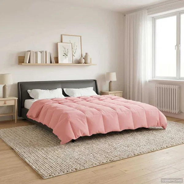Duvet d'hiver Matelassé Rose 220 x 240 cm Microfibre
