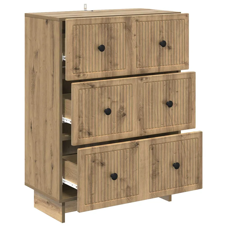 Armoire à tiroirs 66 x 34,5 x 90 cm Bois d'ingénierie - 5