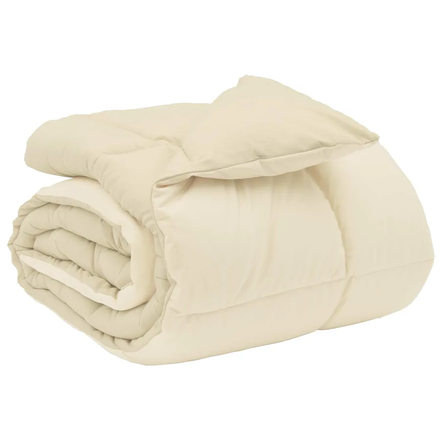 Duvet d'hiver Matelassé Crème 155 x 200 cm Microfibre - 2