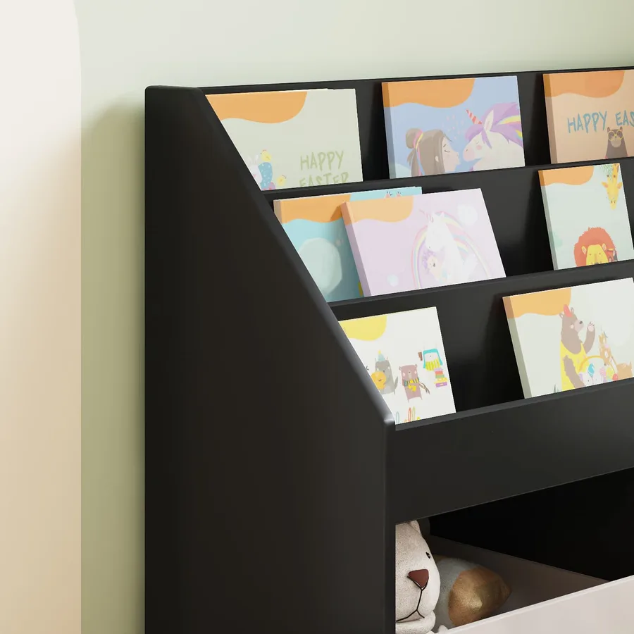 Bibliothèque pour enfants Noir 72,5 x 29,5 x 69 cm - 5