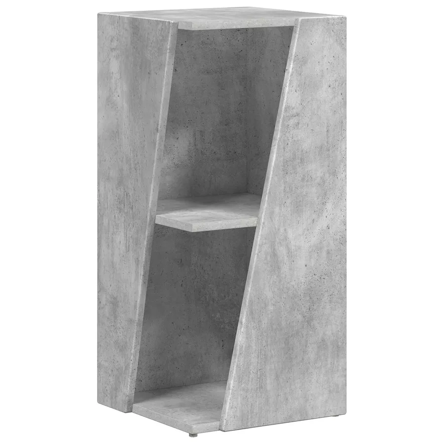 Étagère latérale Gris béton 33 x 32 x 70,5 cm Bois d'ingénierie - 2