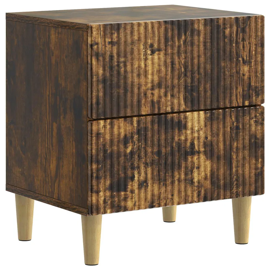 Cabinet de chevet 2 pcs Chêne fumé 43 x 34,5 x 48 cm - 5