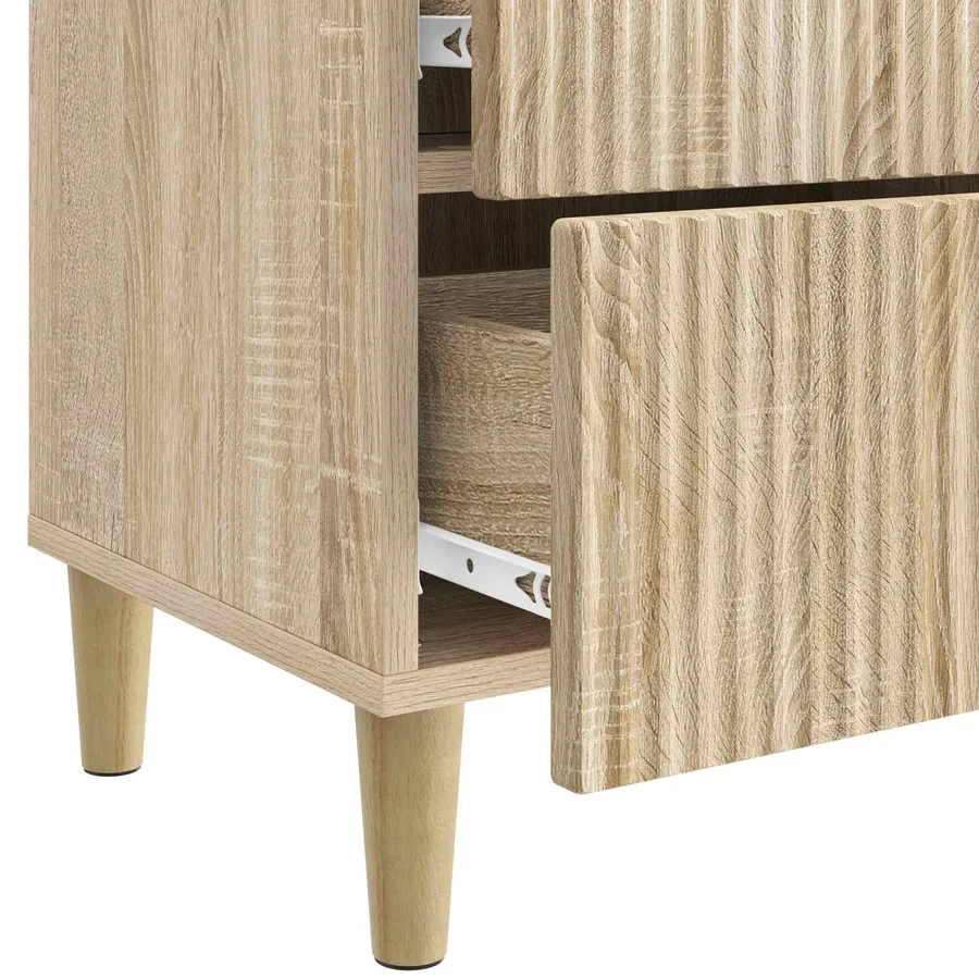 Cabinet de chevet avec tiroir Chêne Sonoma 43 x 34,5 x 48 cm - 9