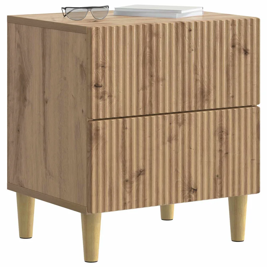Cabinet de chevet Chêne artisanal 43 x 34,5 x 48 cm - 3