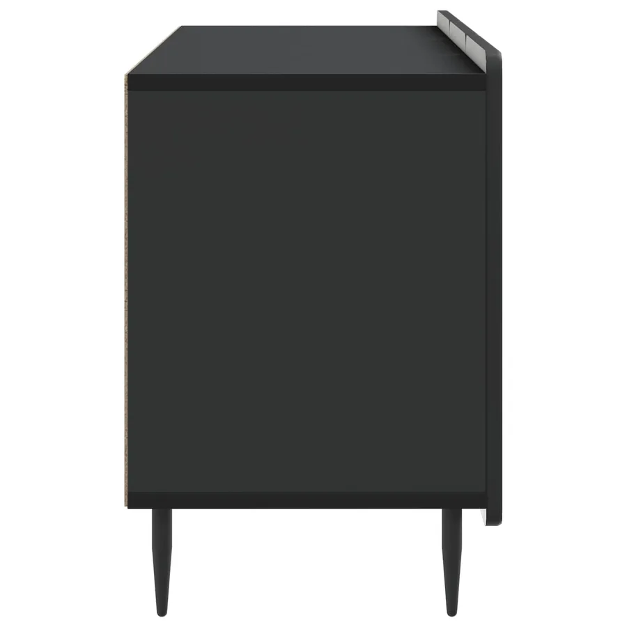 Meuble TV Noir 99 x 34,5 x 52 cm Bois d'ingénierie - 7