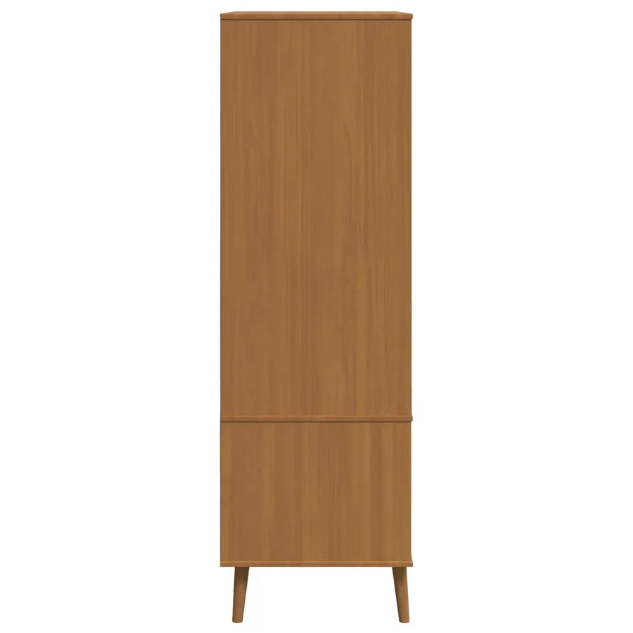 Armoire MOLDE Caramel 90 x 55 x 175 cm Bois de pin massif - 6
