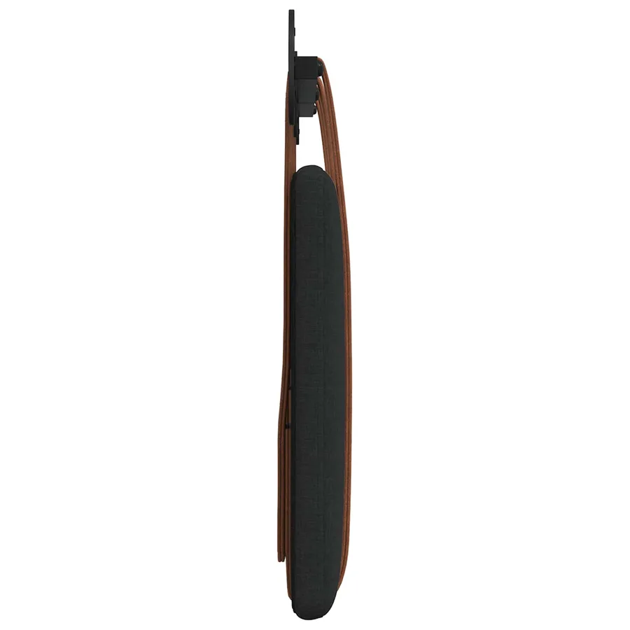 Tête de lit suspendue Uni Noir 130 x 55 x 5 cm PU antique - 6