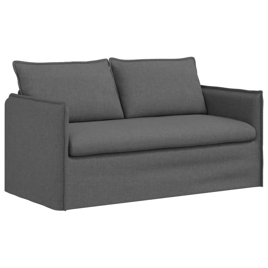 Ensemble de Canapés 2 pcs Gris foncé 156 x 82 x 85 cm Tissu - 5