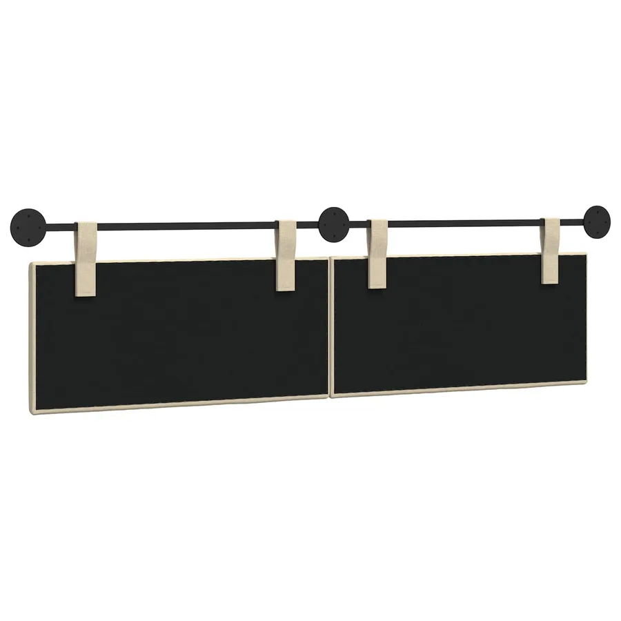 Tête de lit suspendue Crème tissu - 7