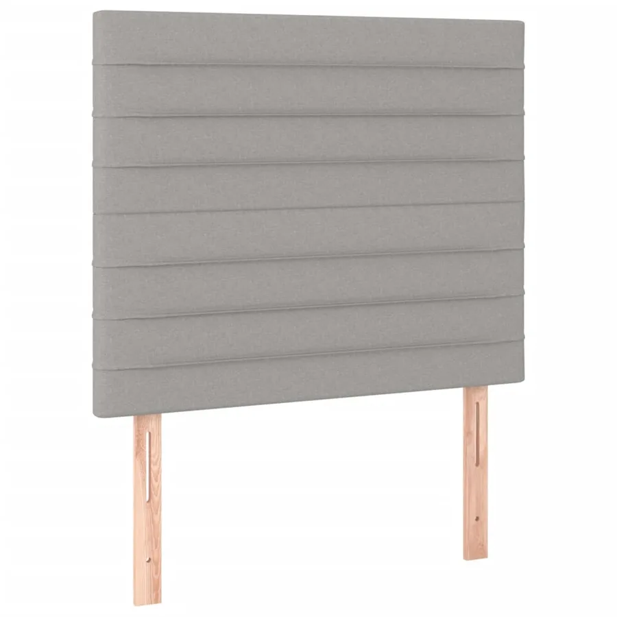 Sommier à lattes de lit et matelas et LED Gris clair 80x200cm - 7