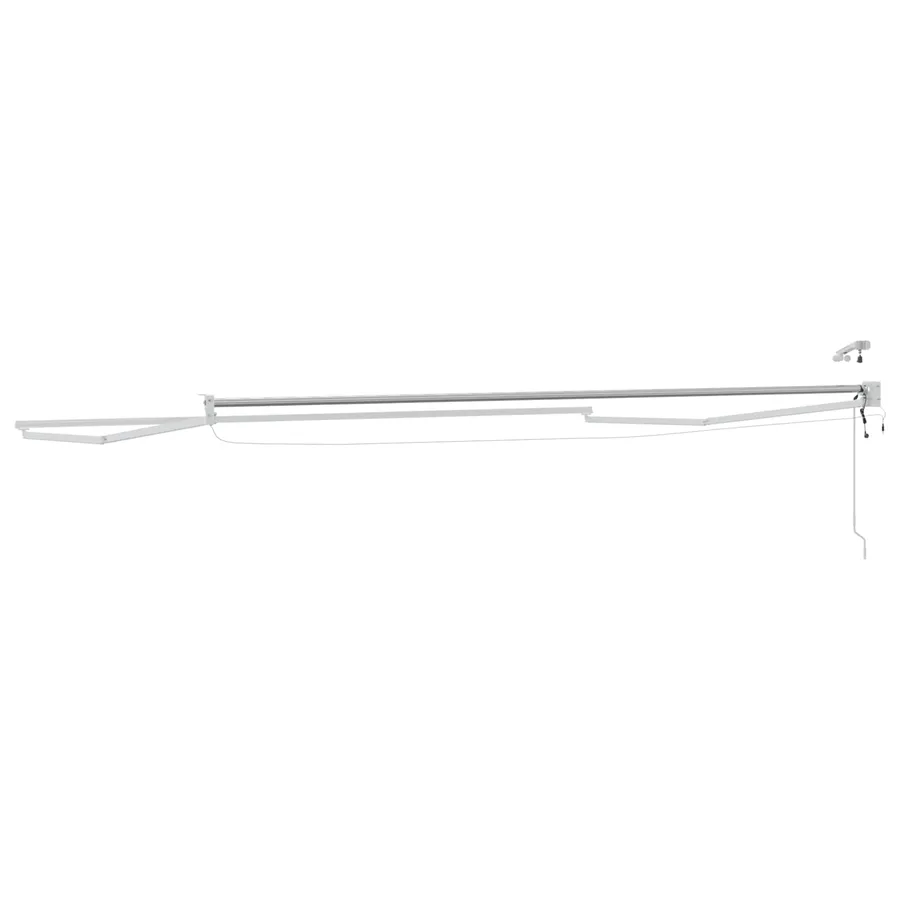 Cadre de store rétractable électrique Blanc 4 x 2 m Aluminium - 7