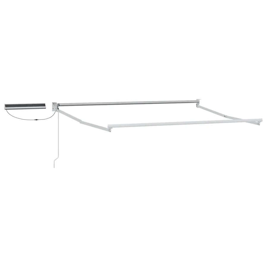 Cadre de store rétractable électrique Blanc 2,5 x 2 m Acier - 2