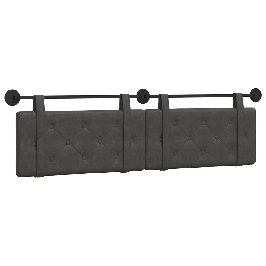 Tête de lit suspendue Noir PU antique - 2