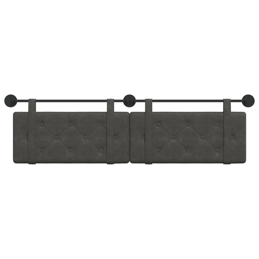 Tête de lit suspendue Noir PU antique - 5