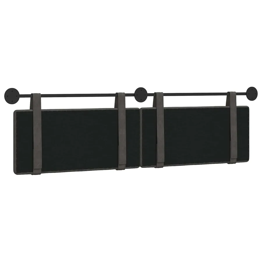 Tête de lit suspendue Noir PU antique - 7