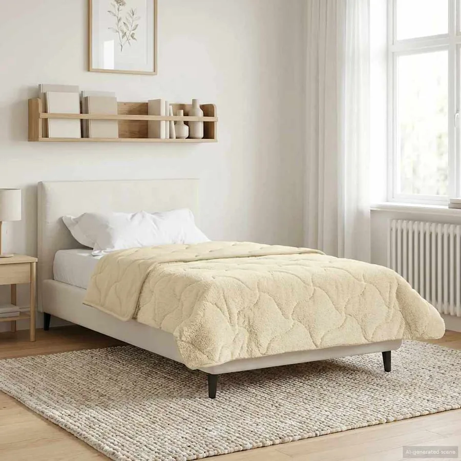 Duvet complet toute l'année Matelassé Crème 140 x 220 cm - 4