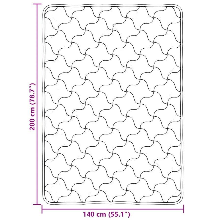 Duvet d'été simple Matelassé Anthracite 140 x 220 cm - 10